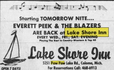 Lake Shore Inn - Jul 12 1977 Ad